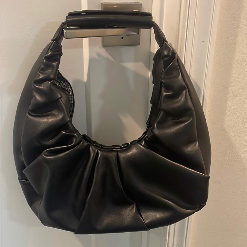 Urban Expressions Black Hobo Bag with Slouchy Design